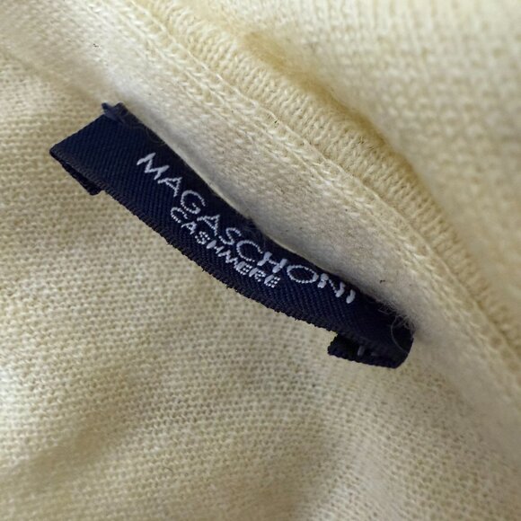Magaschoni Cashmere & Cashmere Blend Sweater Cardigan Set Butter Yellow Size Med - Picture 9 of 12